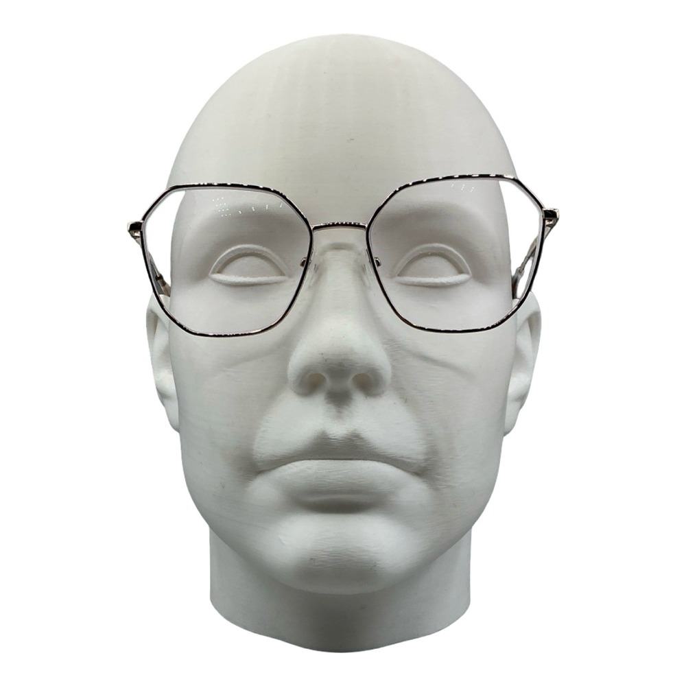 AVIO AOV2503 164 Silver Geometric Eyeglasses Frames 56-18-145 Mens Womens